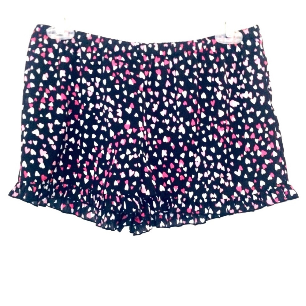 JENNI Intimates Pink Hearts Pajamas Shorts